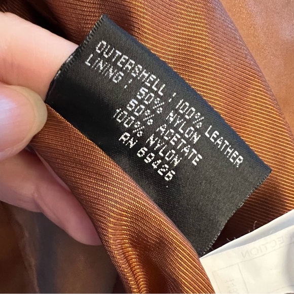 Wilson’s Leather Carmel Butter Soft Long Coat Jacket - Picture 10 of 13